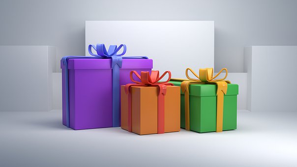 Gifts, Presents, Boxes, Package, Parcel